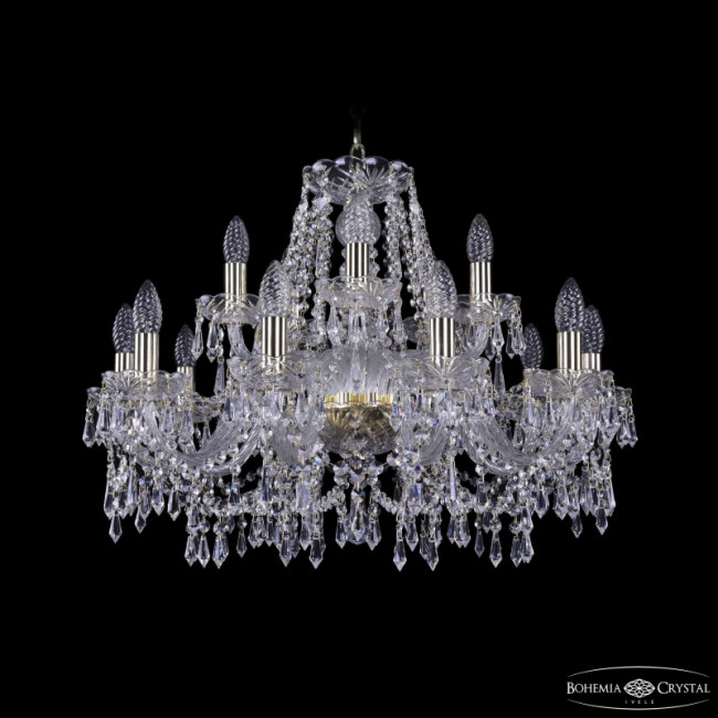 Подвесная люстра Bohemia Ivele Crystal 1403/10+5/240 G Подвесная люстра Bohemia Ivele Crystal 1403/10+5/240 G