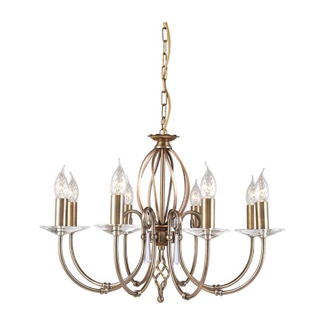 Подвесная люстра Elstead Lighting AG8-AGED-BRASS Подвесная люстра Elstead Lighting AG8-AGED-BRASS