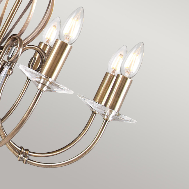 Подвесная люстра Elstead Lighting AG8-AGED-BRASS Подвесная люстра Elstead Lighting AG8-AGED-BRASS