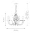 Подвесная люстра Elstead Lighting AG8-AGED-BRASS Подвесная люстра Elstead Lighting AG8-AGED-BRASS