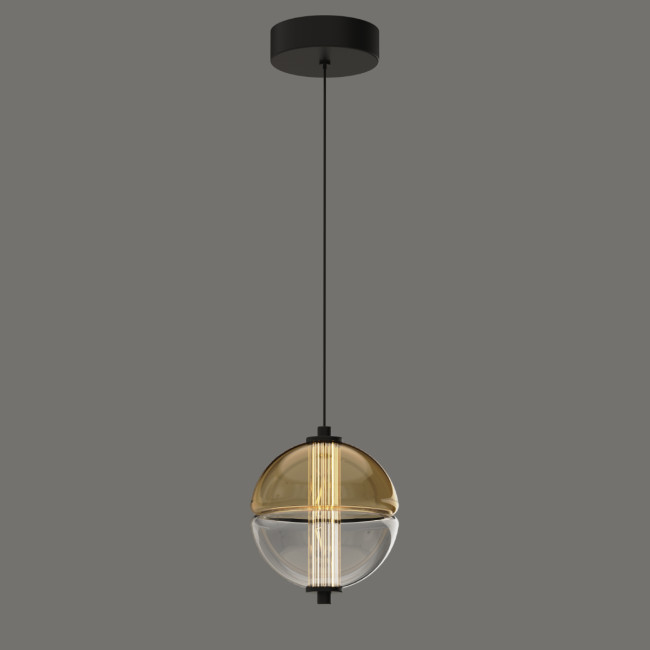 Подвесной светильник MD24022079-1A black/amber Подвесной светильник MD24022079-1A black/amber