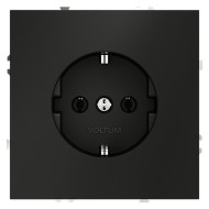 Розетка Voltum S70 VLS040108 (черный матовый)