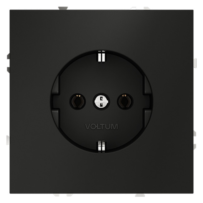 Розетка Voltum S70 VLS040108 (черный матовый) Розетка Voltum S70 VLS040108 (черный матовый)