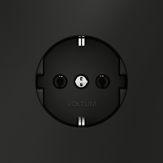 Розетка Voltum S70 VLS040108 (черный матовый) Розетка Voltum S70 VLS040108 (черный матовый)