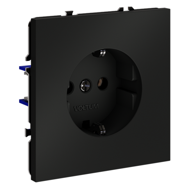 Розетка Voltum S70 VLS040108 (черный матовый) Розетка Voltum S70 VLS040108 (черный матовый)