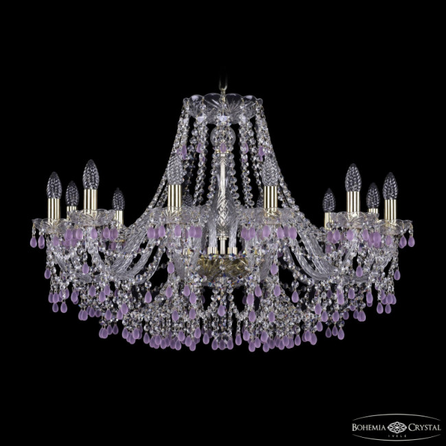 Подвесная люстра Bohemia Ivele Crystal 1410/12/300 G V7010