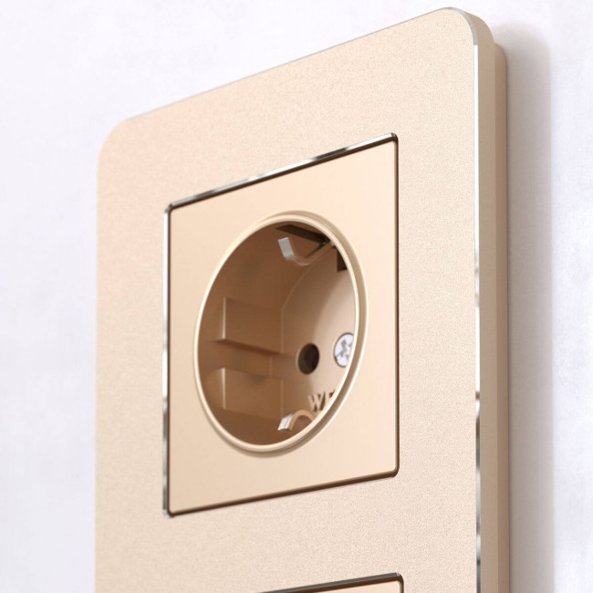 Рамка на 4 поста Werkel Platinum шампань 4690389184529 W0042611 Рамка на 4 поста Werkel Platinum шампань 4690389184529 W0042611