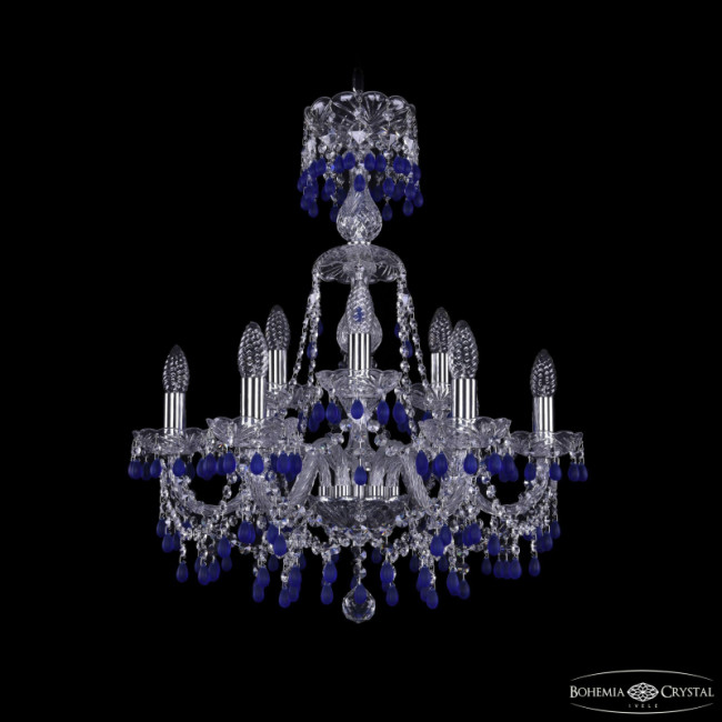 Подвесная люстра Bohemia Ivele Crystal 1410/6+3/195/XL-66 Ni V3001