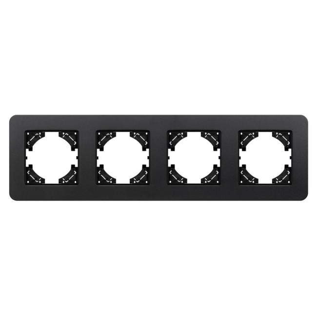 Рамка на 4 поста алюминиевая Arlight FRM-AKIRY-SFAL-4-BK 049744