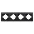 Рамка на 4 поста алюминиевая Arlight FRM-AKIRY-SFAL-4-BK 049744