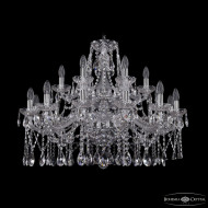 Подвесная люстра Bohemia Ivele Crystal 1413/12+6/300/2d Ni