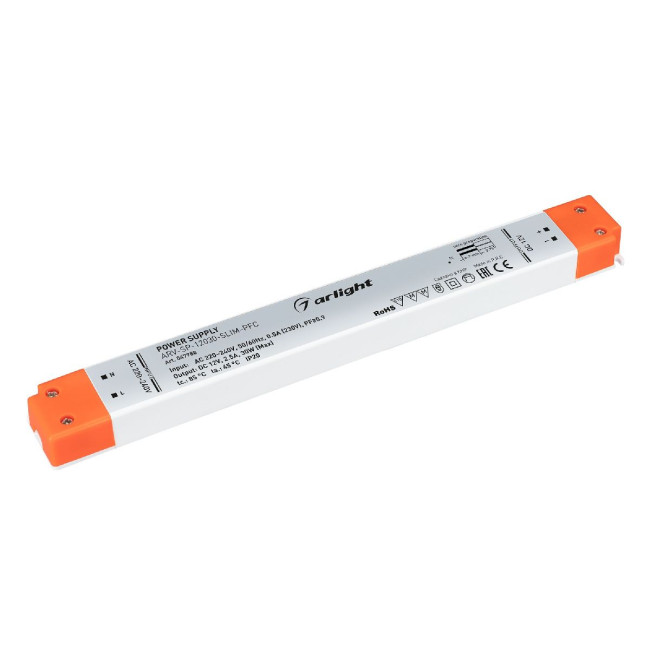 Блок питания Arlight ARV-SP-12030-SLIM-PFC (12V, 2.5A, 30W) 047988 Блок питания Arlight ARV-SP-12030-SLIM-PFC (12V, 2.5A, 30W) 047988