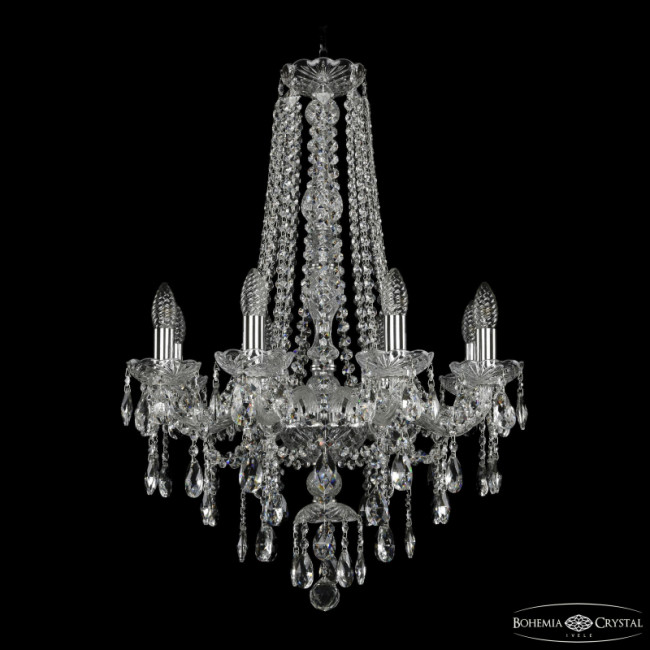 Подвесная люстра Bohemia Ivele Crystal 1415/8/200/h-76 Ni Подвесная люстра Bohemia Ivele Crystal 1415/8/200/h-76 Ni