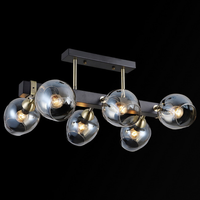 Люстра на штанге Illumico IL9736-6CSQ-79 BK AB Люстра на штанге Illumico IL9736-6CSQ-79 BK AB