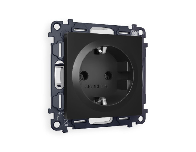 Комплект механизма розетки с/з на винтовых зажимах Ambrella Volt Alfa MA806010