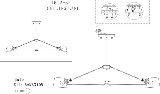 Подвесная люстра Favourite Eimer 1512-6P
