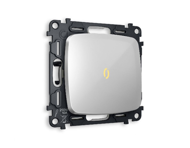 Комплект механизма 1-кл выключателя с подсветкой Ambrella Volt Omega MO402010