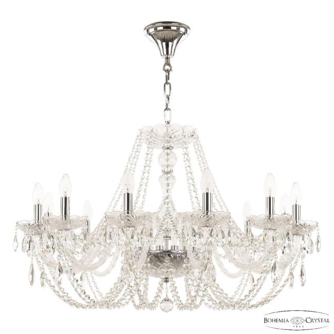 Подвесная люстра Bohemia Ivele Crystal 101/12/300 Ni Подвесная люстра Bohemia Ivele Crystal 101/12/300 Ni