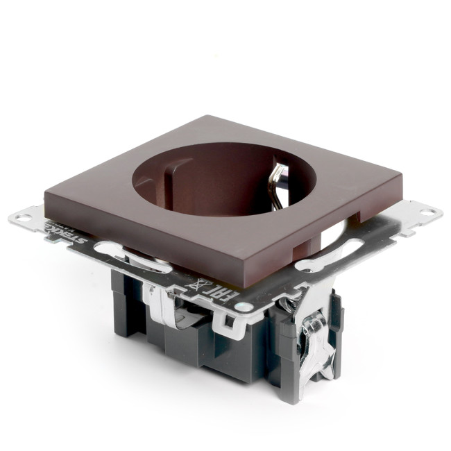 Розетка 1-местная с защитной шторкой Stekker Катрин GLS16-7110-04 49028