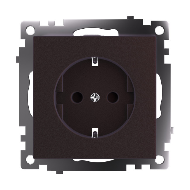 Розетка 1-местная с защитной шторкой Stekker Катрин GLS16-7110-04 49028