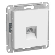 Розетка телефонная RJ11 Systeme Electric AtlasDesign Белый ATN000181