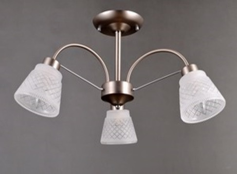 Люстра на штанге Elvan LU-38460/3-E14-Si+Wh Люстра на штанге Elvan LU-38460/3-E14-Si+Wh