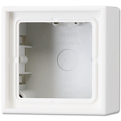Коробка одноместная Jung LS581AWW Коробка одноместная Jung LS581AWW