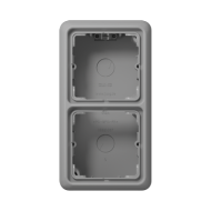 Коробка двухместная Jung CD582AGR Коробка двухместная Jung CD582AGR