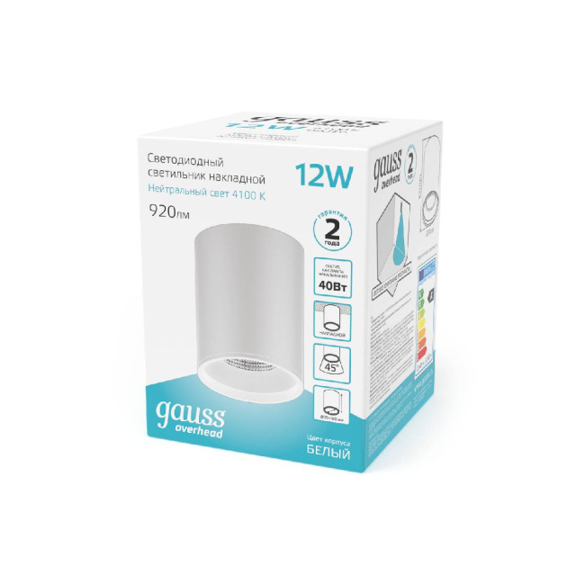 Потолочный светодиодный светильник Gauss Overhead HD011 Потолочный светодиодный светильник Gauss Overhead HD011