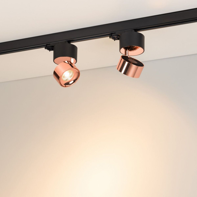 Трековый трехфазный светильник Arlight SP-PLURIO-TRACK-4TR-R77-9W Warm3000 038123 Трековый трехфазный светильник Arlight SP-PLURIO-TRACK-4TR-R77-9W Warm3000 038123