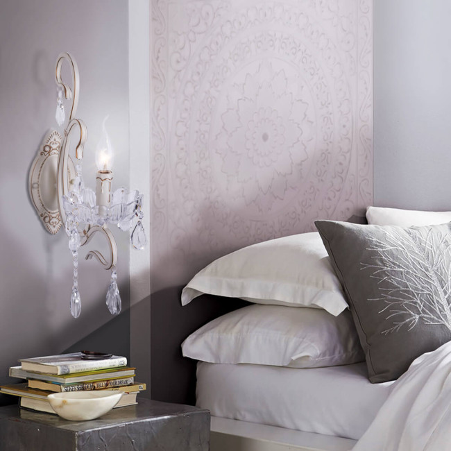 Бра Eurosvet 12205/1 белый Strotskis Бра Eurosvet 12205/1 белый Strotskis