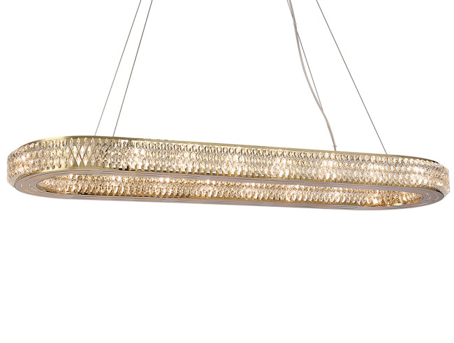 Подвесная люстра Newport Melody 8560/100 C oval gold polished М0070796 Подвесная люстра Newport Melody 8560/100 C oval gold polished М0070796
