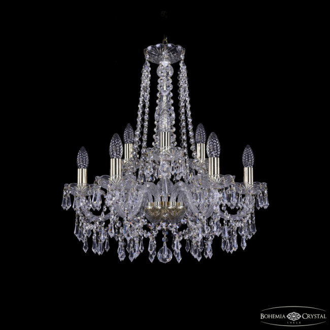 Подвесная люстра Bohemia Ivele Crystal 1403/6+3/195/h-60 G Подвесная люстра Bohemia Ivele Crystal 1403/6+3/195/h-60 G