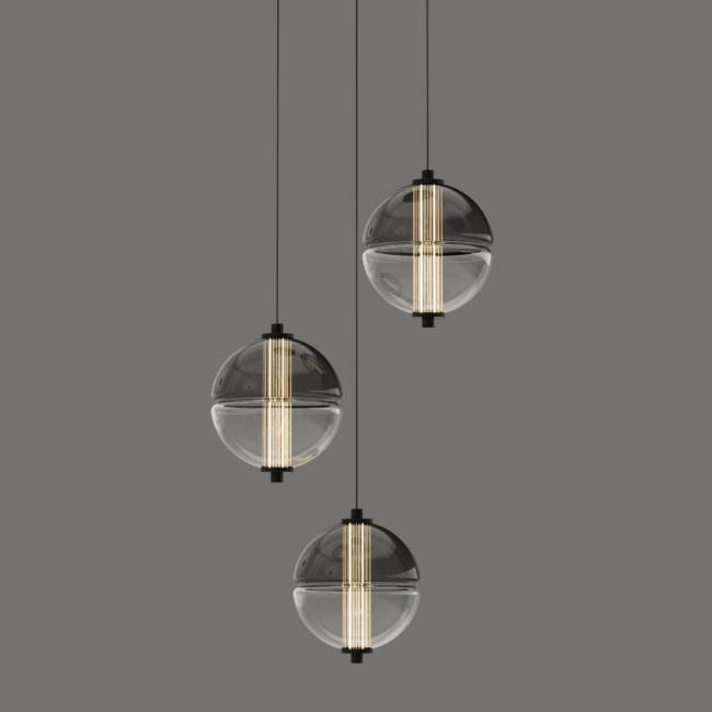 Подвесной светильник MD24022079-3A black/smoky Подвесной светильник MD24022079-3A black/smoky