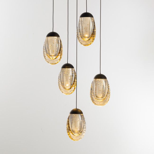 Подвесной светильник Delight Collection MD25090022-5A matt black/champagne Подвесной светильник Delight Collection MD25090022-5A matt black/champagne