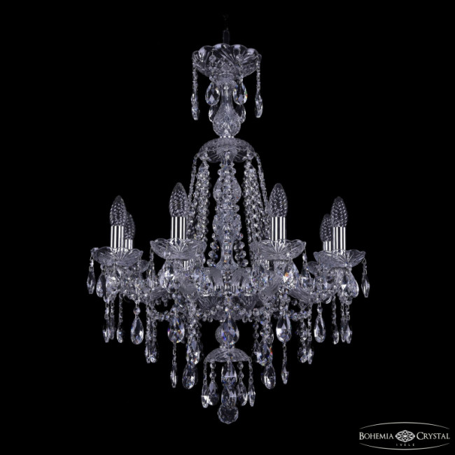 Подвесная люстра Bohemia Ivele Crystal 1415/8/200/XL-76 Ni Подвесная люстра Bohemia Ivele Crystal 1415/8/200/XL-76 Ni
