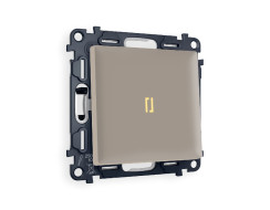 Комплект механизма 1-кл проходного выключателя с подсветкой Ambrella Volt Alfa MA362030