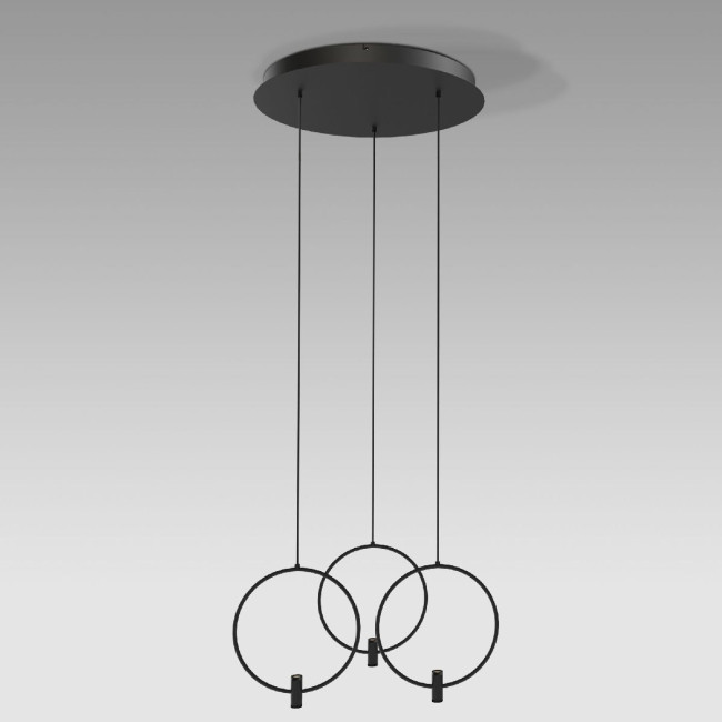 Подвесная люстра Eurosvet Layla 50257/3 LED черный a065627 Подвесная люстра Eurosvet Layla 50257/3 LED черный a065627