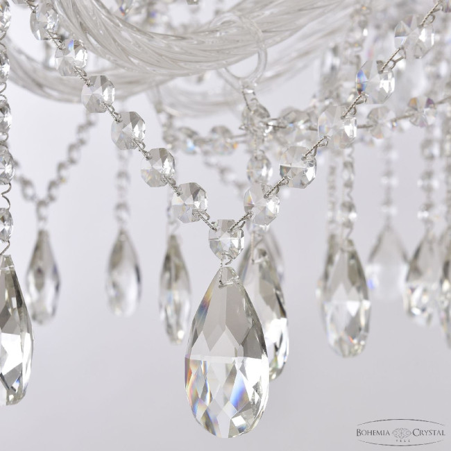 Подвесная люстра Bohemia Ivele Crystal 1413/10/300 Ni Подвесная люстра Bohemia Ivele Crystal 1413/10/300 Ni