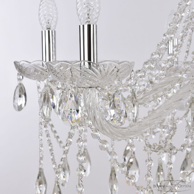 Подвесная люстра Bohemia Ivele Crystal 1413/10/300 Ni Подвесная люстра Bohemia Ivele Crystal 1413/10/300 Ni
