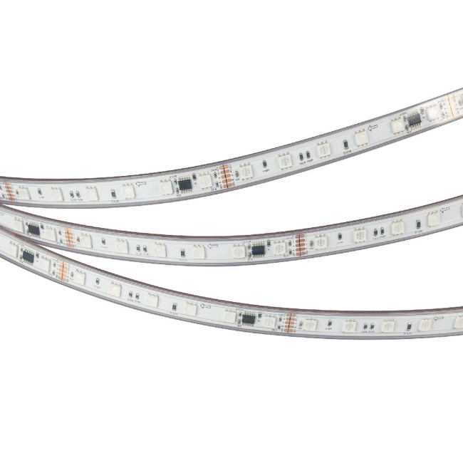 Светодиодная герметичная лента Arlight DMX-PFS-B60-12mm 24V RGB-PX6 (14 W/m, IP68, 5060, 5m) 039608