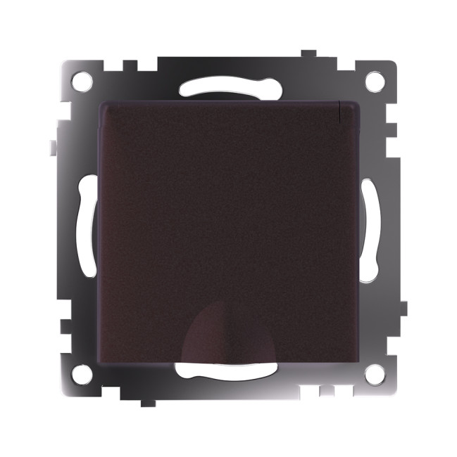 Розетка 1-местная с защитной шторкой Stekker Катрин GLS16-7112-04 49029