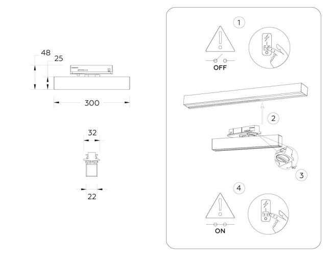 Трековый однофазный светильник Ambrella Light Track System GL6763 Трековый однофазный светильник Ambrella Light Track System GL6763