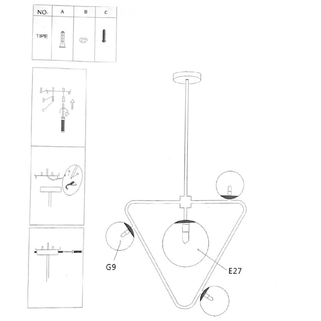 Люстра на штанге ImperiumLoft Cosmogony 151873-26 Люстра на штанге ImperiumLoft Cosmogony 151873-26