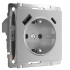 Розетка Werkel с быстрой зарядкой USB Type A+С серебряный рифленый W1171709 4690389176456 Розетка Werkel с быстрой зарядкой USB Type A+С серебряный рифленый W1171709 4690389176456