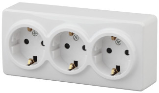 Розетка 2P+E Schuko Эра 11-2208-01 Б0020700