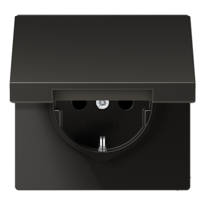 Розетка 2K+З с крышкой Jung AL1520KLAN Розетка 2K+З с крышкой Jung AL1520KLAN