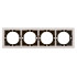 Рамка 4-местная Stekker Мия PFR00-3004-08 пудровый жемчуг 50489