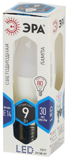 Лампа светодиодная Эра E14 9W 4000K LED B35-9W-840-E14 Б0027970 Лампа светодиодная Эра E14 9W 4000K LED B35-9W-840-E14 Б0027970