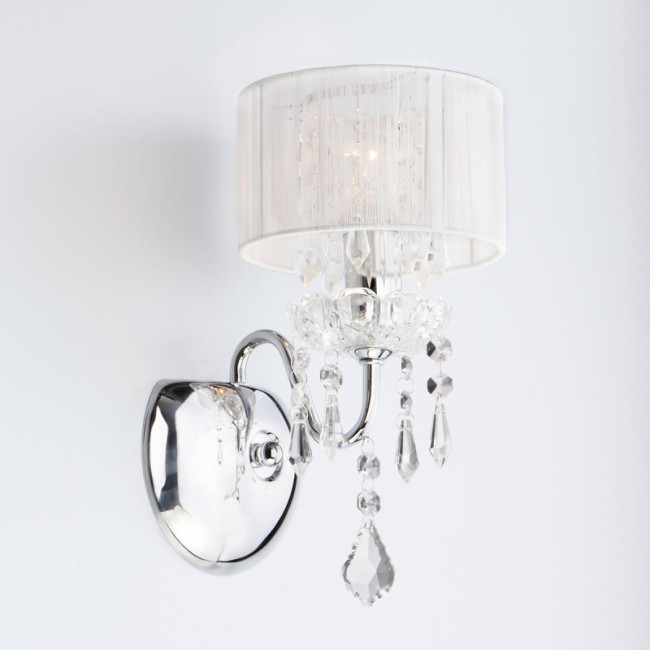 Бра Eurosvet 2045/1 хром/белый Бра Eurosvet 2045/1 хром/белый